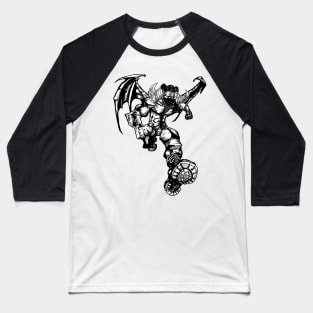 Blacc Ice Is Coming (Blacc & White) Baseball T-Shirt